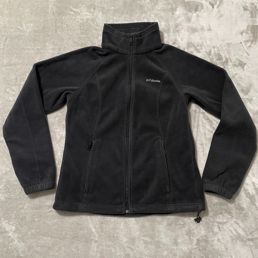 Columbia Benton Springs Full Zip Black Fleece Jacket Women's Size M